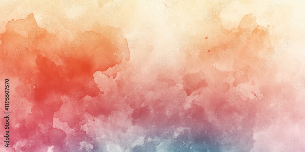 Obraz premium A stunning abstract canvas filled with soft hues of red, orange, and blue, creating a serene atmosphere perfect for artistic inspiration