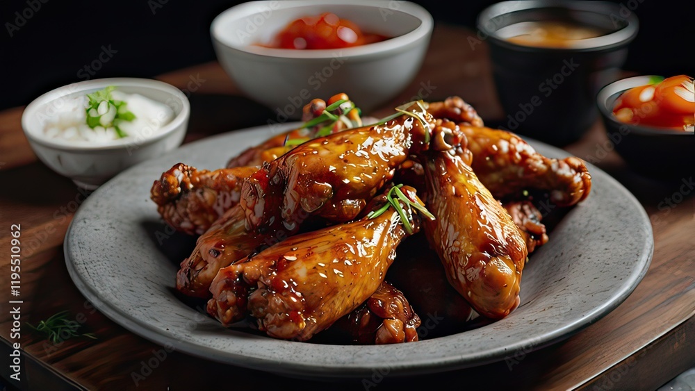 Wings with sauce Wings with sauce
