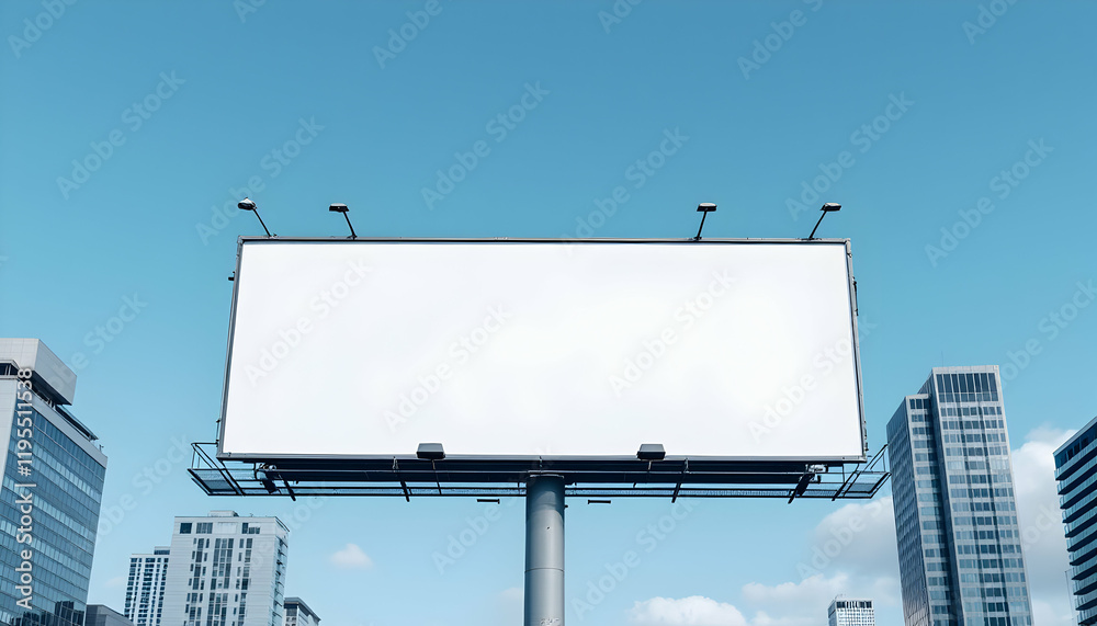 Obraz premium Blank Billboard Mockup in City Setting for Advertising