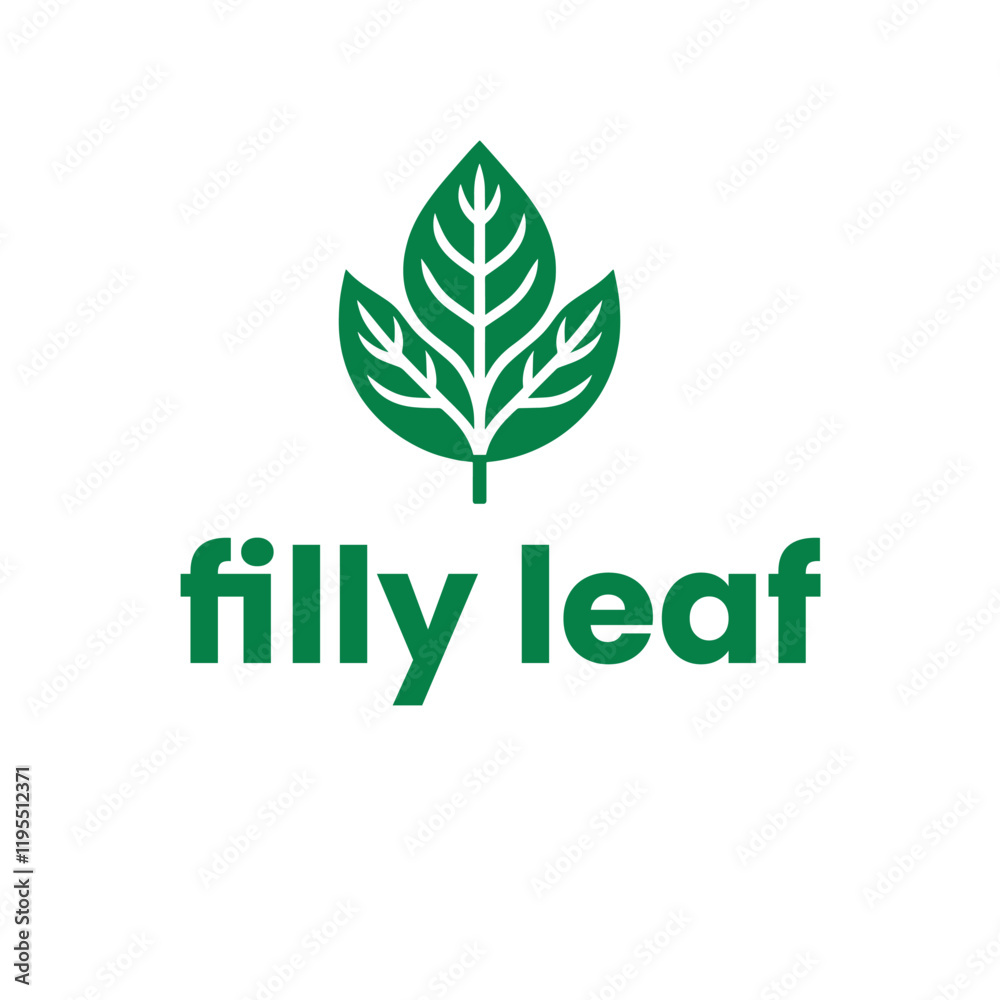 Fototapeta premium leaf logo for a eco frindly company