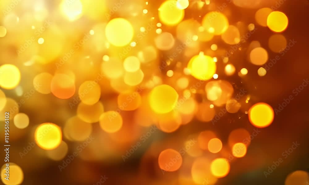 Abstract golden and orange bokeh background with glowing lights and sparkles. Abstract golden and orange bokeh background with glowing lights and sparkles.