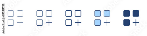 Add widget icon Symbol set collection