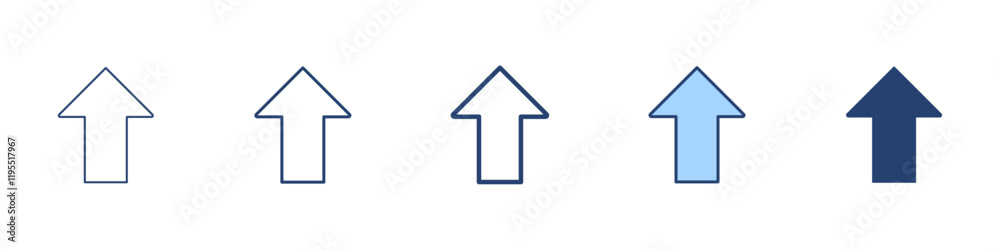 Arrow up icon Symbol set collection Arrow up icon Symbol set collection