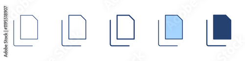 Copy document icon Symbol set collection