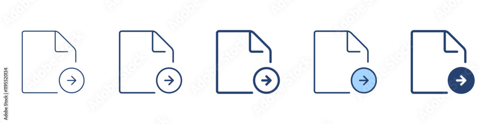 File send icon Symbol set collection File send icon Symbol set collection