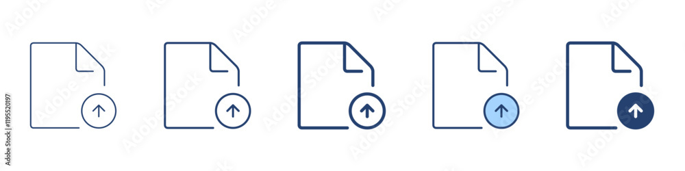 File upload icon Symbol set collection File upload icon Symbol set collection