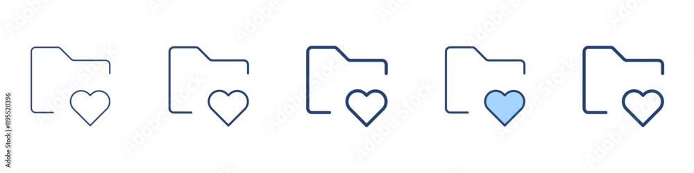 Folder favourite icon Symbol set collection Folder favourite icon Symbol set collection