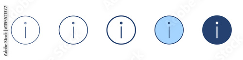Info icon Symbol set collection