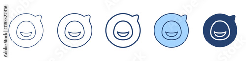 Lineage messages icon Symbol set collection