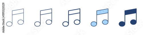 Music icon Symbol set collection