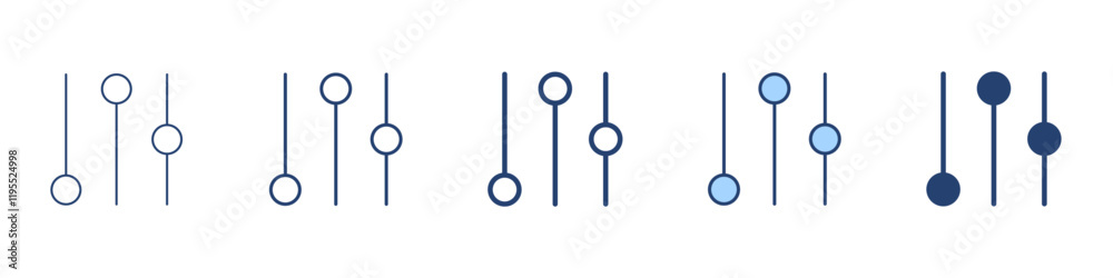 Sliders icon Symbol set collection Sliders icon Symbol set collection