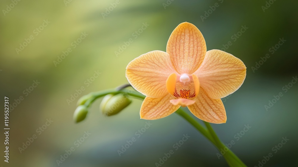 Stunning Peach Orchid Blossom Close Up Photography Stunning Peach Orchid Blossom Close Up Photography