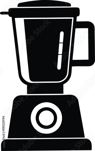 Electric blender mixer silhouette icon,Electric blender mixer  flat vector