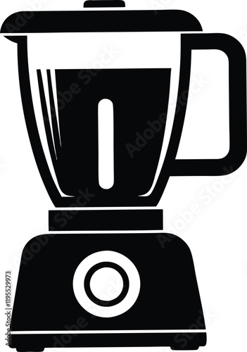 Electric blender mixer silhouette icon,Electric blender mixer  flat vector