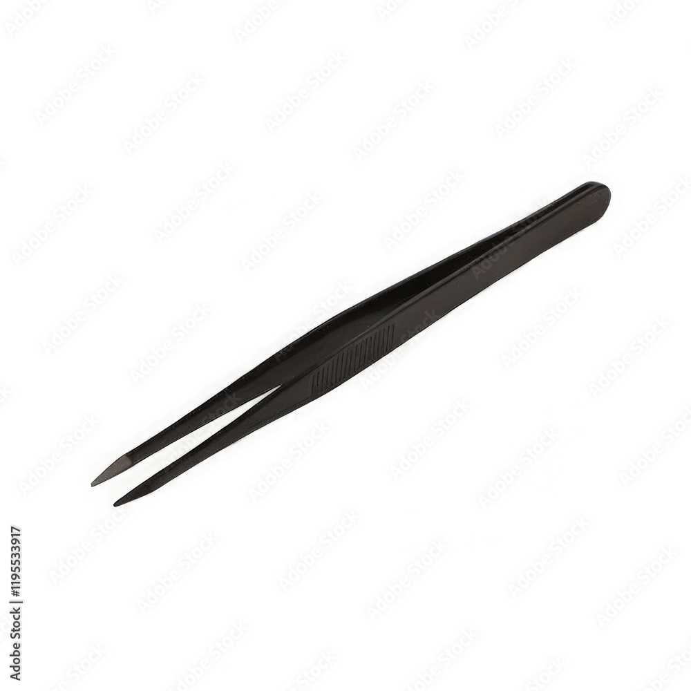 Black Medical Tweezers on a Standard Scale for Precision Tasks. Generative AI Black Medical Tweezers on a Standard Scale for Precision Tasks. Generative AI