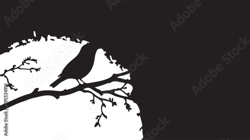 Whispering Wildlife: Enchanting Animal Silhouettes vector illustration |