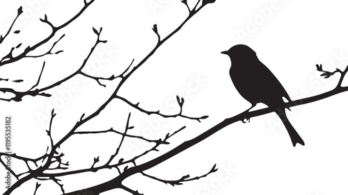 Whispering Wildlife: Enchanting Animal Silhouettes vector illustration |