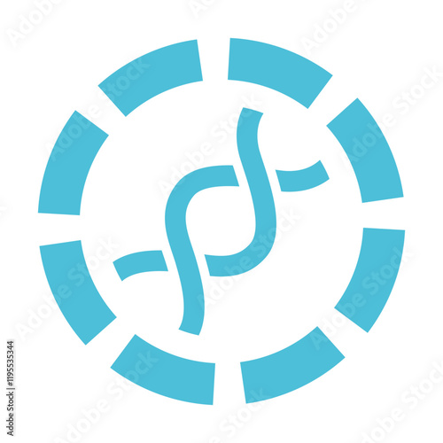DNA Logo Icon Symbol