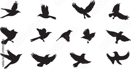 Whispering Wildlife: Enchanting Animal Silhouettes vector illustration |