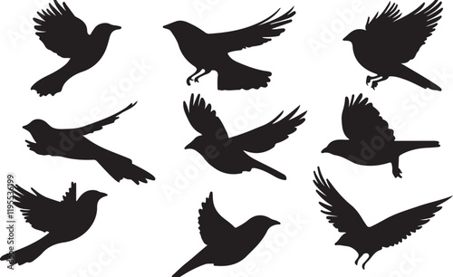 Whispering Wildlife: Enchanting Animal Silhouettes vector illustration |
