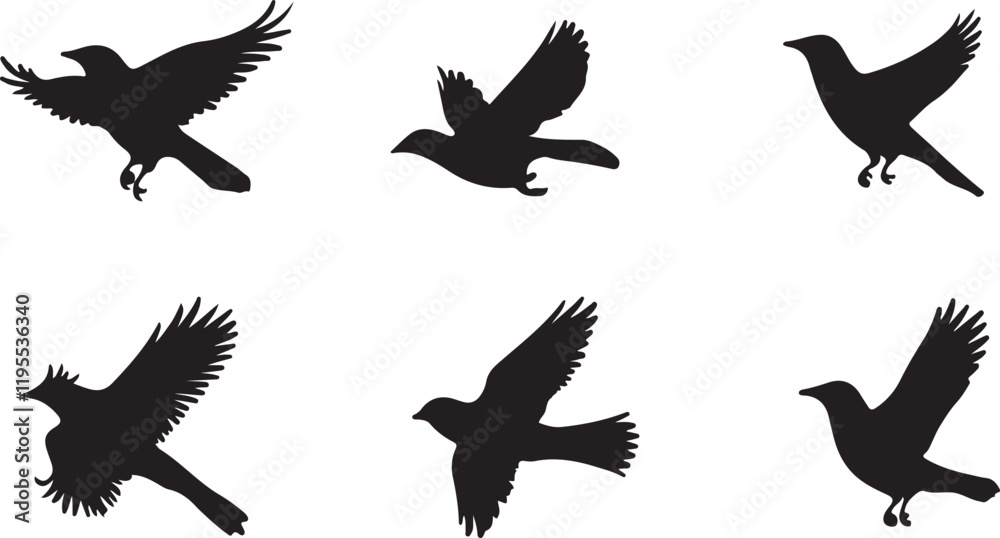 Obraz premium Whispering Wildlife: Enchanting Animal Silhouettes vector illustration |