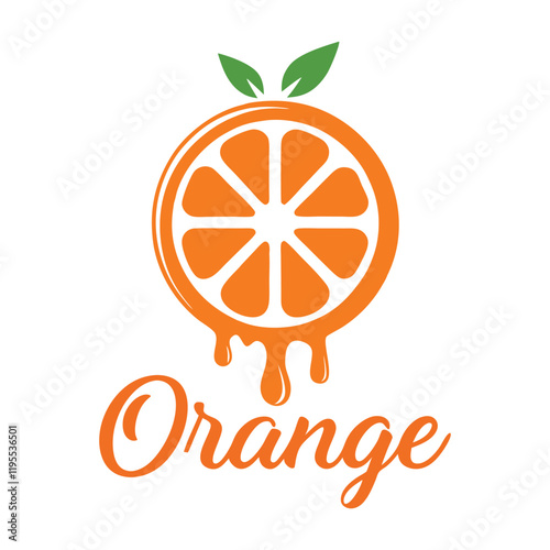 Orange Fruit Vector Design illustration. photo