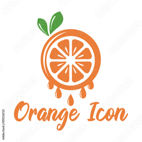 Orange Fruit Vector Design illustration. photo