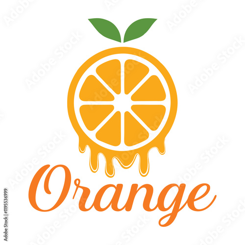 Orange Fruit Vector Design illustration. photo