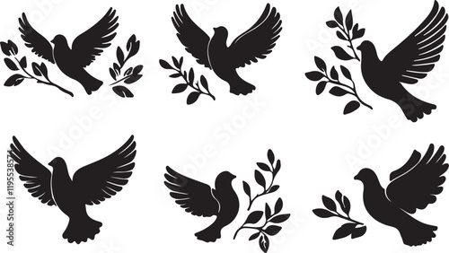 Whispering Wildlife: Enchanting Animal Silhouettes vector illustration |