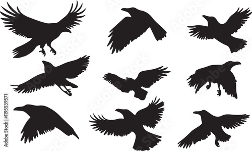 Whispering Wildlife: Enchanting Animal Silhouettes vector illustration |
