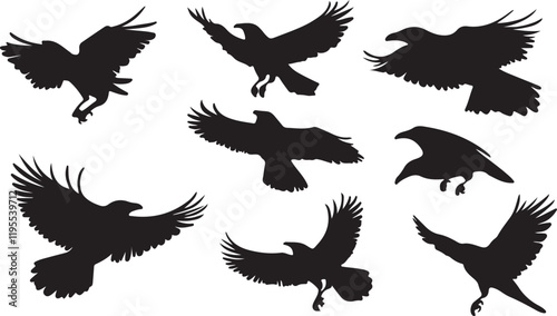 Whispering Wildlife: Enchanting Animal Silhouettes vector illustration |