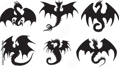 Whispering Wildlife: Enchanting Animal Silhouettes vector illustration |