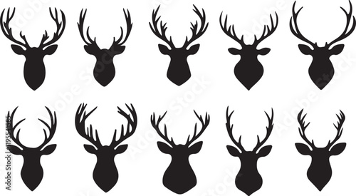 Whispering Wildlife: Enchanting Animal Silhouettes vector illustration |