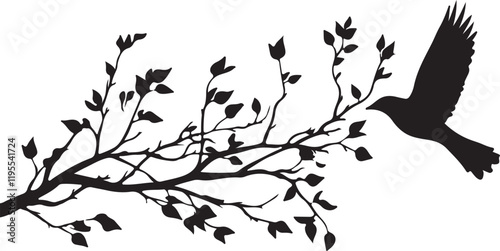 Whispering Wildlife: Enchanting Animal Silhouettes vector illustration |
