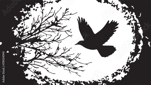 Whispering Wildlife: Enchanting Animal Silhouettes vector illustration |
