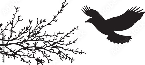 Whispering Wildlife: Enchanting Animal Silhouettes vector illustration |
