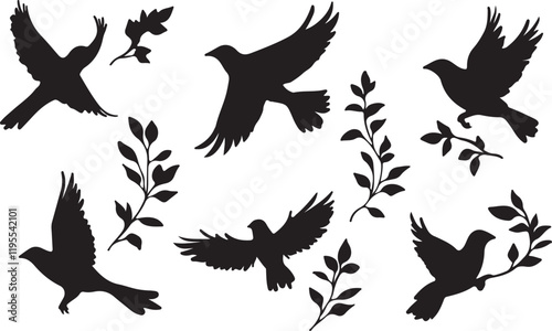 Whispering Wildlife: Enchanting Animal Silhouettes vector illustration |
