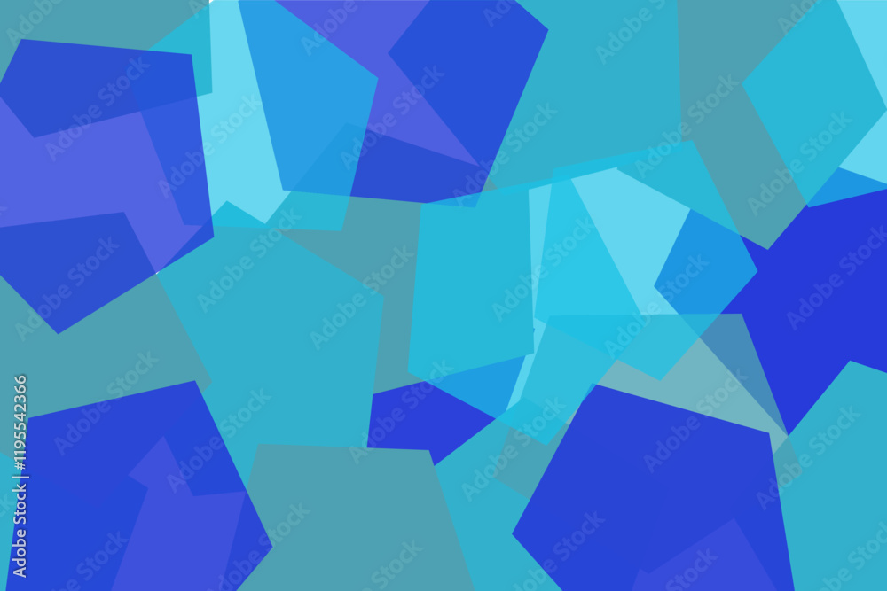 Naklejka premium Abstract Blue Geometry