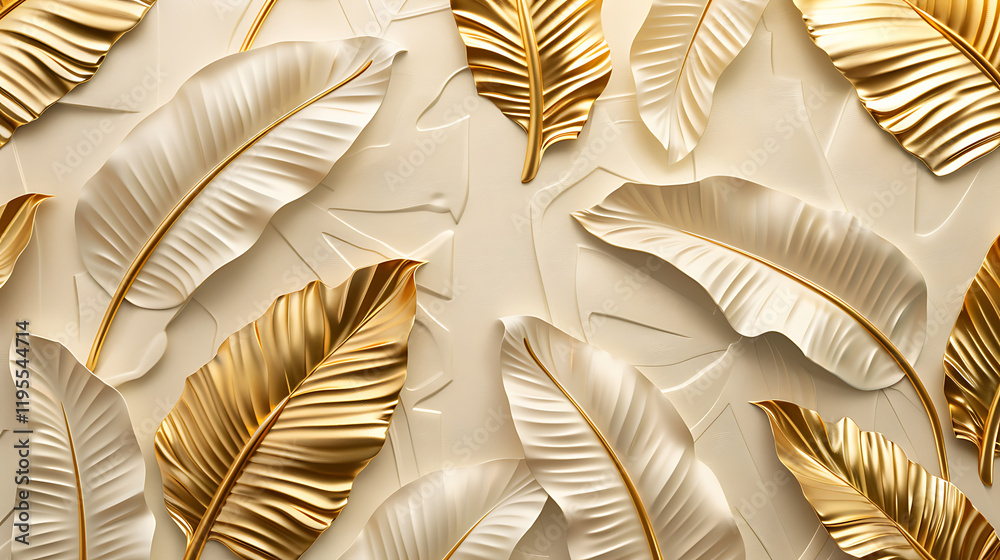 modern wall frame for canvas art, luxurious leaves modern wall frame for canvas art, luxurious leaves