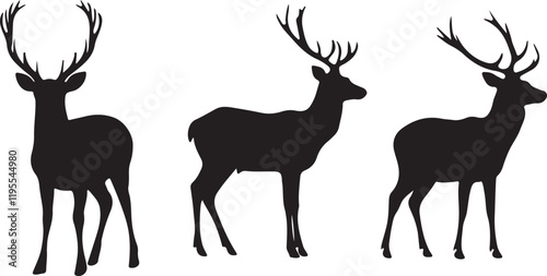 Whispering Wildlife: Enchanting Animal Silhouettes vector illustration |
