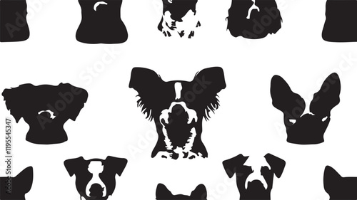 Whispering Wildlife: Enchanting Animal Silhouettes vector illustration |
