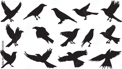 Whispering Wildlife: Enchanting Animal Silhouettes vector illustration |
