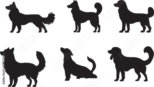 Whispering Wildlife: Enchanting Animal Silhouettes vector illustration |
