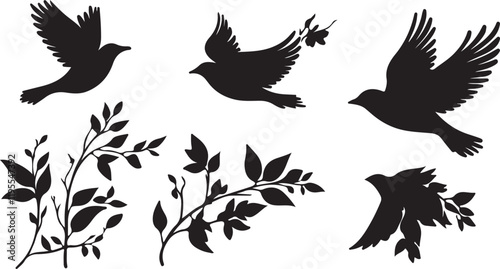 Whispering Wildlife: Enchanting Animal Silhouettes vector illustration |
