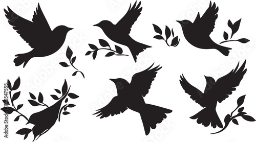 Whispering Wildlife: Enchanting Animal Silhouettes vector illustration |
