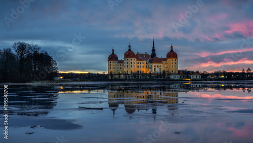 Sunrise at the fairytale Castle - Sonnenaufgang am Märchschloss photo