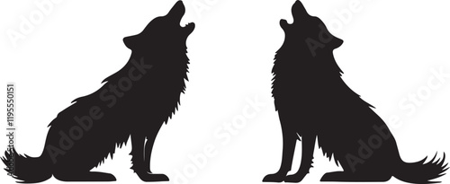 Whispering Wildlife: Enchanting Animal Silhouettes vector illustration |
