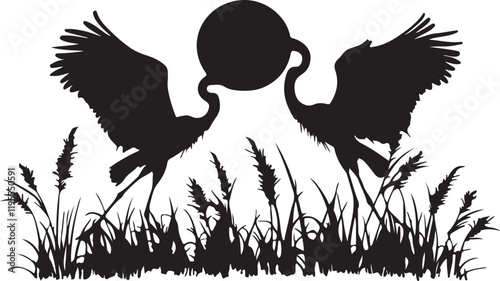 Whispering Wildlife: Enchanting Animal Silhouettes vector illustration |
