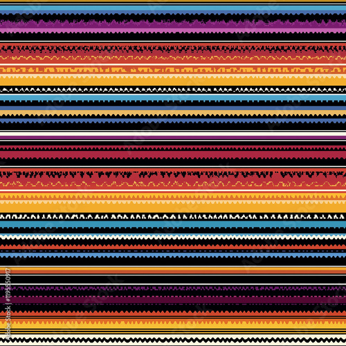 Mexican seamless pattern design featuring colorful spanish ethnic inspiration textile art digital background vibrant environment photo