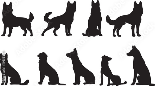 Whispering Wildlife: Enchanting Animal Silhouettes vector illustration |
